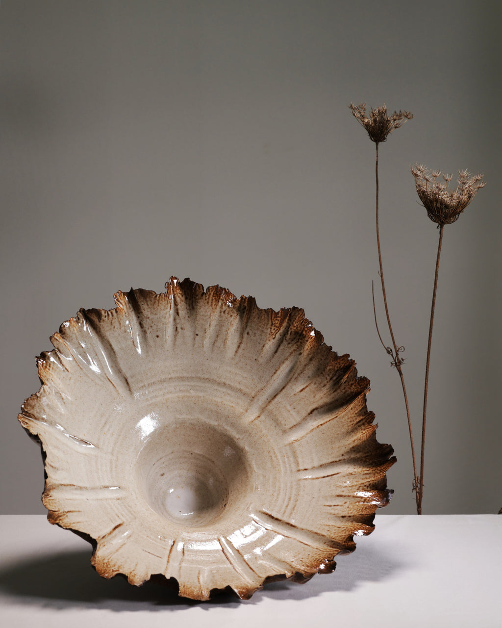 Canopy Collection - Leaf Rimmed Sculpture 5