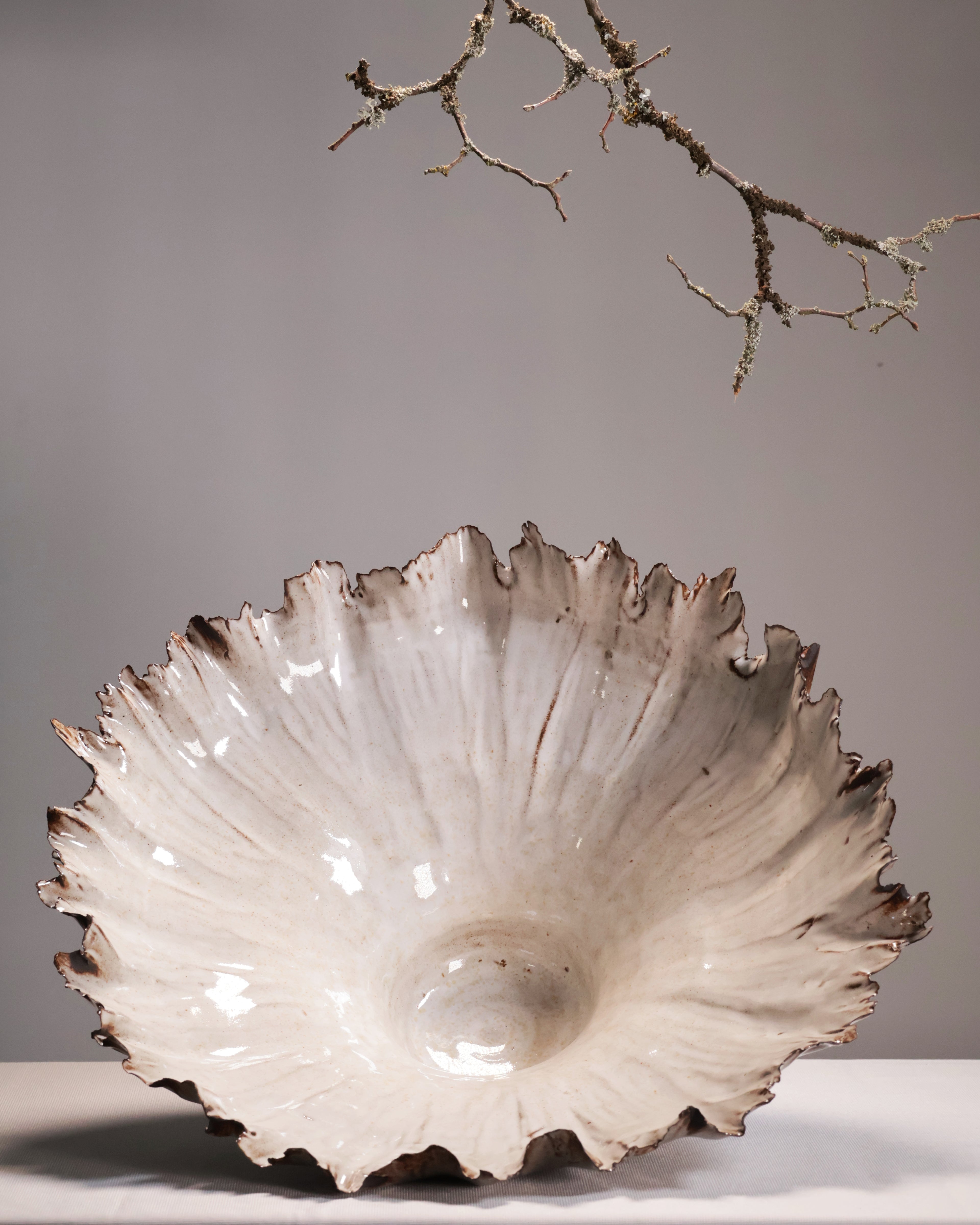 Canopy Collection - Leaf Rimmed Sculpture 2